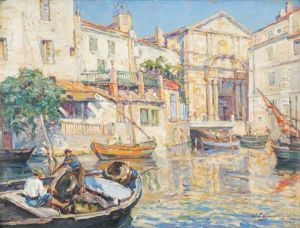 Les Martigues, Vue Du Port De L'eglise Les Martigues, Vue Du Port De L'eglise