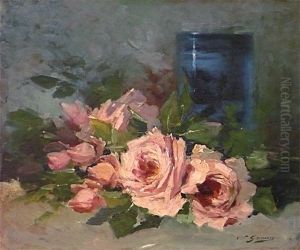Jete De Roses by Adolphe-Louis Gaussen
