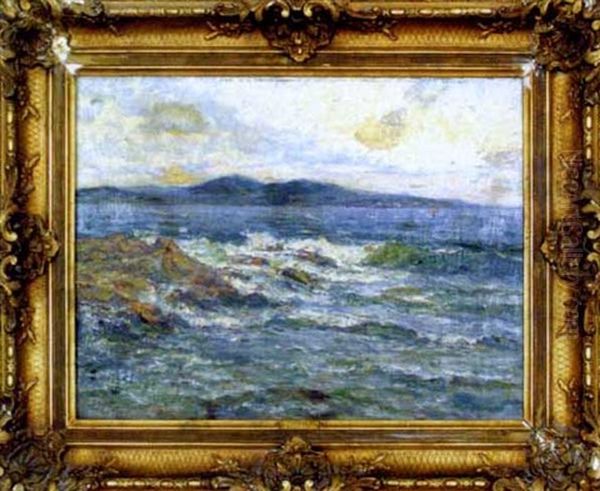 Bord De Mer, Effet De Vagues Sur Les Rochers - view 1