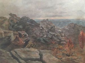 Paysage De Montagne by Leo Gausson