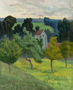 L'eglise De Gouvernes (seine Et Marne) by Leo Gausson