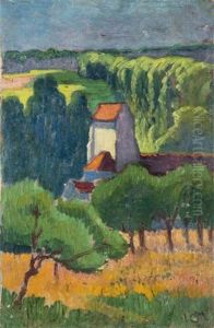 L'eglise De Gouvernes (seine Et Marne) by Leo Gausson
