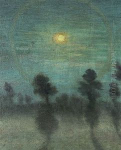 Paysage De Pleine Lune by Leo Gausson