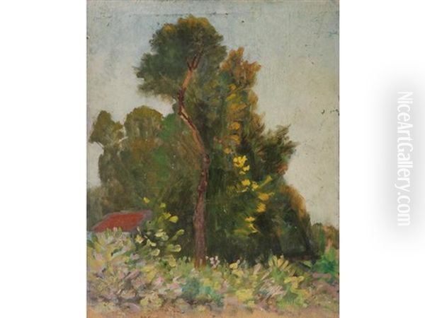Paysage Avec Maisonnette (+ Maison Dans Les Arbres; Verso) - view 1