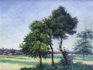 Paysage Aux Grandes Arbres by Leo Gausson