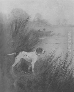 Pointer Standing Ready by Charles Gabriel Gauthier