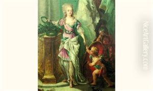 La Reine Marie-antoinette En Minerve by Jean-Baptiste Andre Gautier d'Agoty