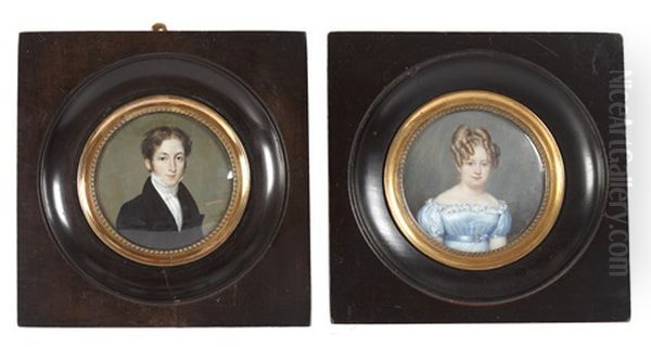 Portraits Of Lady And A Gentleman (pair) - view 1