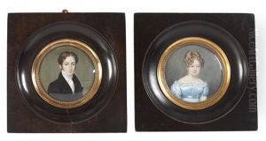 Portraits Of Lady And A Gentleman (pair)