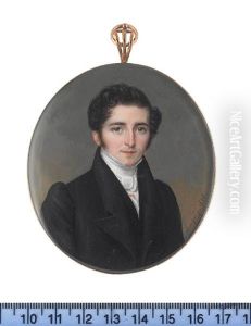 A Gentleman, Wearing Black Coat With Large Lapels, White Stock And Gold Stick Pin