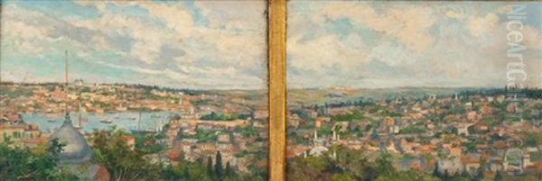 Vue De Constantinople (diptych) - view 1