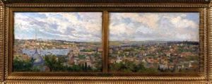 Vue Panoramique D'istanbul (2 Panels In 1 Frame)