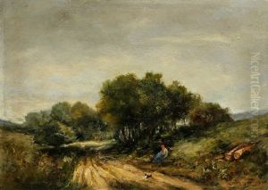 Landscape by Louis Francois Leon Gautier
