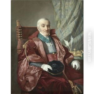 Portrait Of A Bishop Holding A Hat