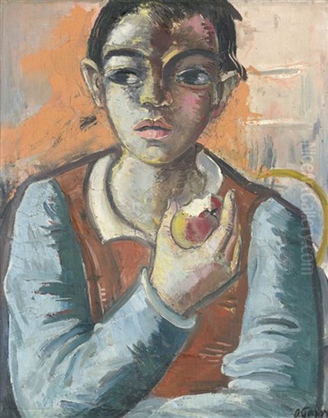 Junge Mit Apfel - view 1
