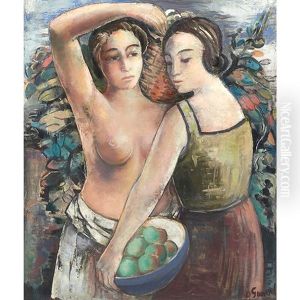 Obsternte (crops Of Fruit) by Oskar Gawell