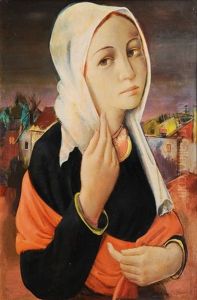 Young Woman by Oskar Gawell