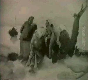 Badeszene by Oskar Gawell