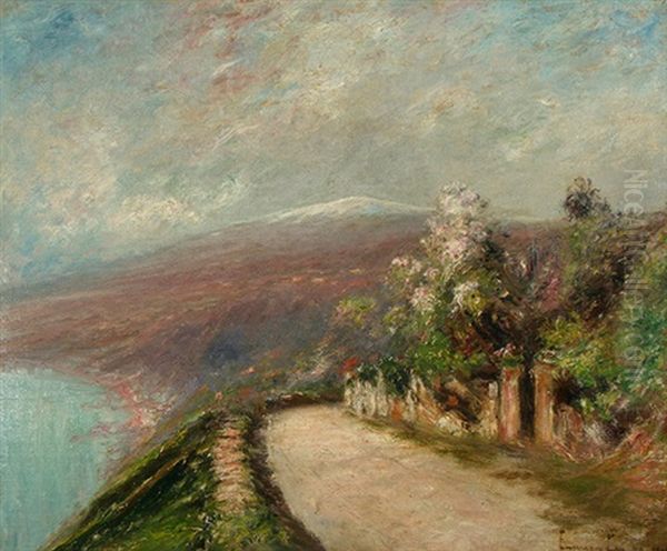 Road To Taormina (view Of Mt. Aetna) - view 1