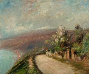 Road To Taormina (view Of Mt. Aetna)