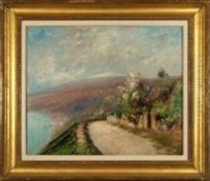 Road To Taormina (view Of Mt. Aetna)