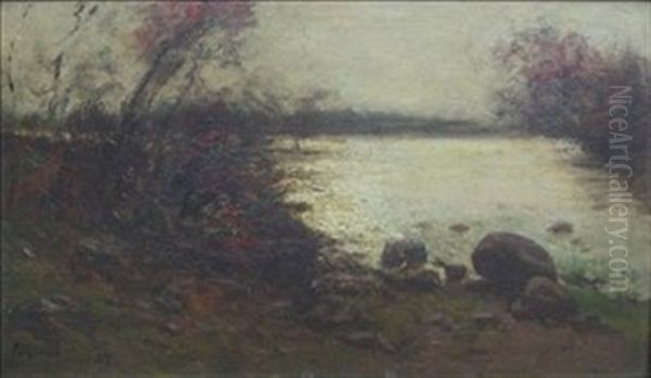 Landscape With Trees And Water - view 1