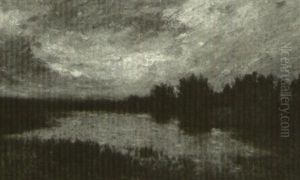 Twilight On East Chester Creek (+ Boats By A Creek, Smllr; 2 Works) by Edward B. Gay