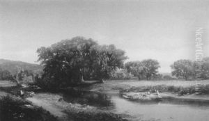 The Hay Barge, Husdon River Valley by Edward B. Gay