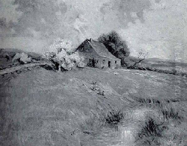 Cottage In A Hillside Landscape - view 1