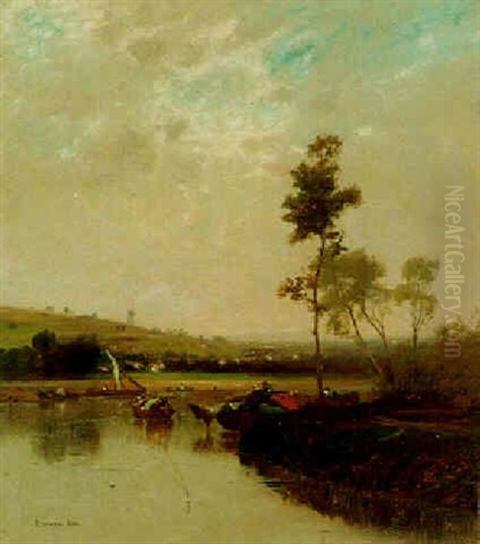 Boats Along The River - view 1