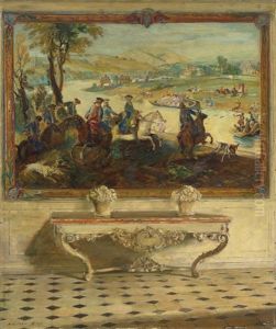 La Chasse Du Roi, Louis Xv, Tapesserie, Palais De Fontainebleau