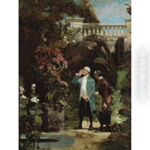 The Cards Players (+ The Botanist; Pair) by Walter Gay