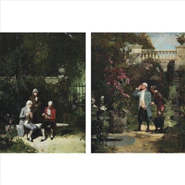 The Card Players (+ The Amateur Botanist, 1879; Pair) - view 1