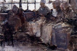 Old Women Sewing, No.10 by Walter Gay