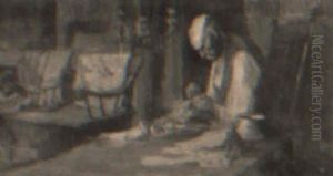 Man Sewing