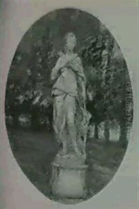 A Statue Of Diana In The Garden Of Versailles by Walter Gay