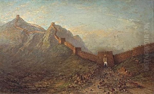 Soldiers At An Opening In The Great Wall Of China - view 1