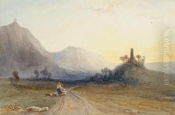 Travellers On A Road - view 1