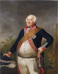 Portrait Of King Friedrich Wilhelm Ii Of Prussia by Ernst Gebauer