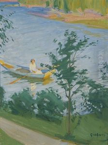 Summer Landscape by Albert Gebhard