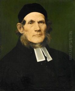 Brustbild Eines Lutherischen Pfarrers In Amtstracht