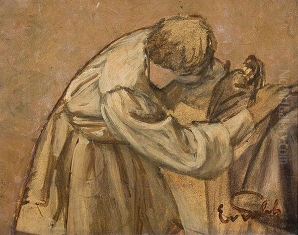 Man Saddling - view 1