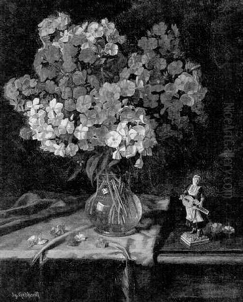 Stilleben Mit Phlox Und Figurine - view 1