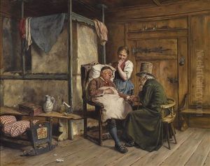 Der Krankenbesuch by Karl Gebhardt