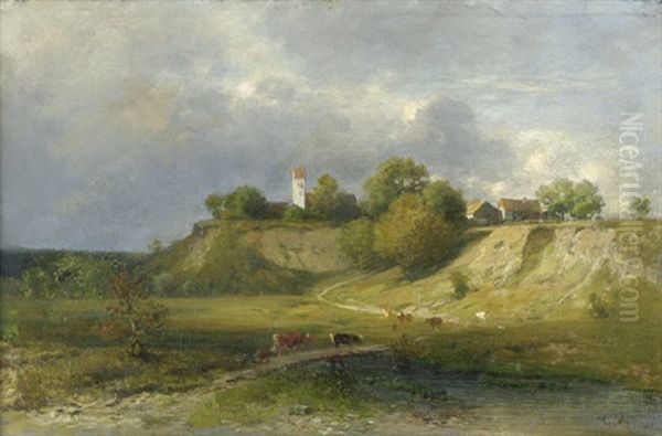 Blick Auf Die Isarauen Von Oberfohring Bei Munchen - view 1
