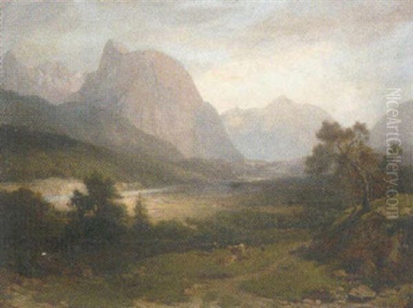 Gebirgslandschaft Mit Figurenstaffage - view 1