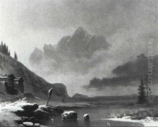 Gebirgssee Im Winter - view 1