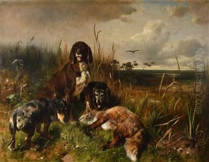 Erfolgreiche Fuchsjagd by Otto Friedrich Gebler