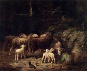 Im Schafstall by Otto Friedrich Gebler