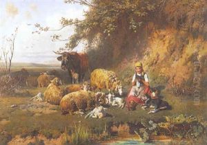 Madchen Mit Schafen